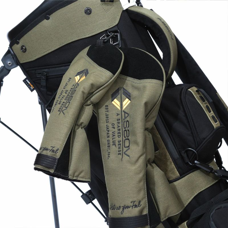 CORDURA FINE TEX CADDY BAG GOLF SERIES/KHAKIコーデュラファイン