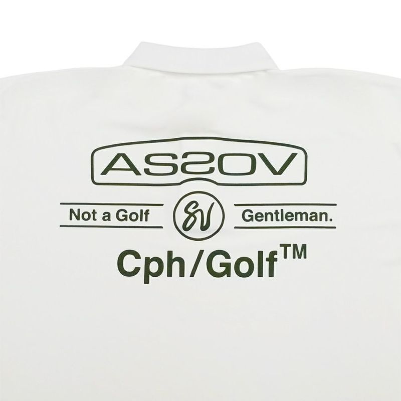 AS2OV×CPH別注 OVERSIZED S/S POLO WHITECPH別注 オーバーサイズポロ