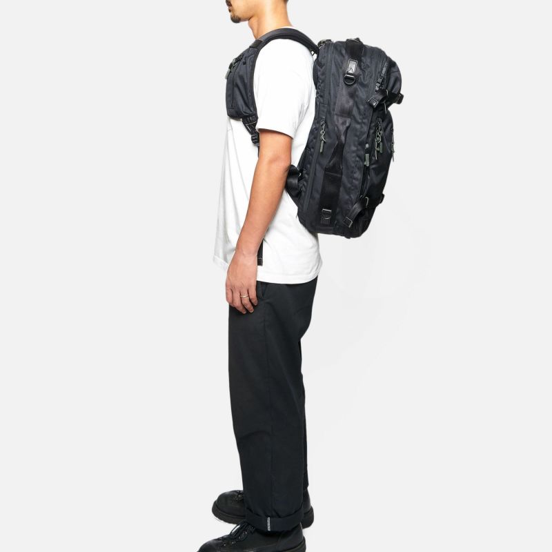 CORDURA DOBBY 305D 3WAY BACK PACK sizeL/BLACKコーデュラ