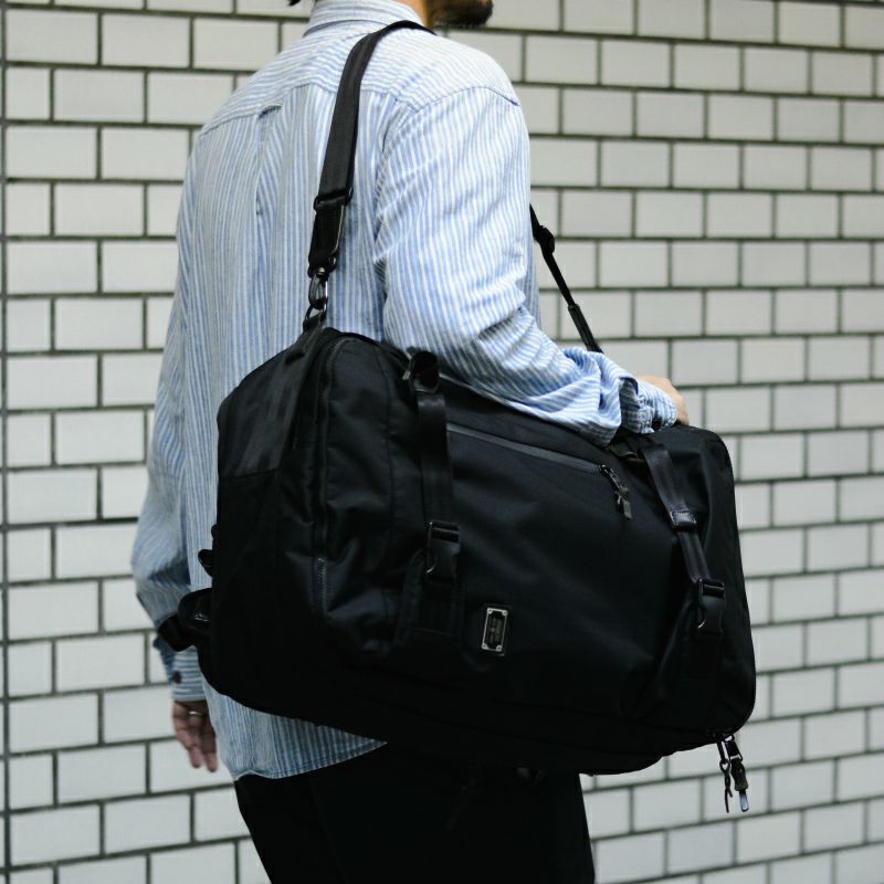 CORDURA DOBBY 305D 3WAY BACK PACK sizeL/BLACKコーデュラ