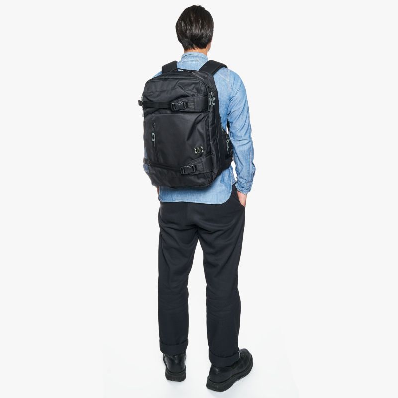CORDURA DOBBY 305D 3WAY BACK PACK sizeM/BLACKコーデュラ