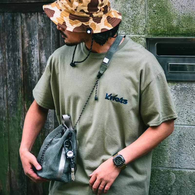 アッソブ ウォータープルーフ スエード ドローストリングバッグ ASSOV WATER PROOF SUEDE DRAWSTRING BAG/BLACKウォータープルーフ