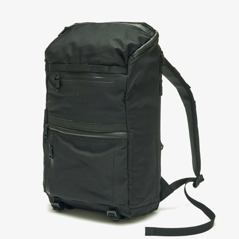 WATER PROOF CORDURA 305D ROUND ZIP BACKPACK/BLACKウォータープルーフコーデュラ 305D ラ ...