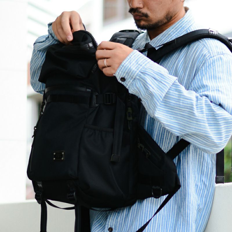 バッグ AS2OV CORDURADOBBY305D ROUNDZIP BACKPACK CORDURA DOBBY 305D ROUND ZIP BACK PACKコーデュラドビー305D