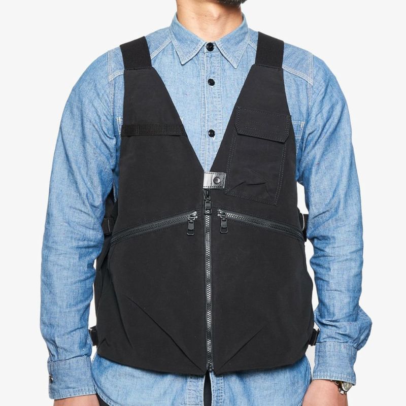 SHRINK NYLON CAMP VEST 3/BLACKシュリンクナイロンキャンプ SHRINK NYLON CAMP VEST 3/BLACKシュリンクナイロンキャンプ