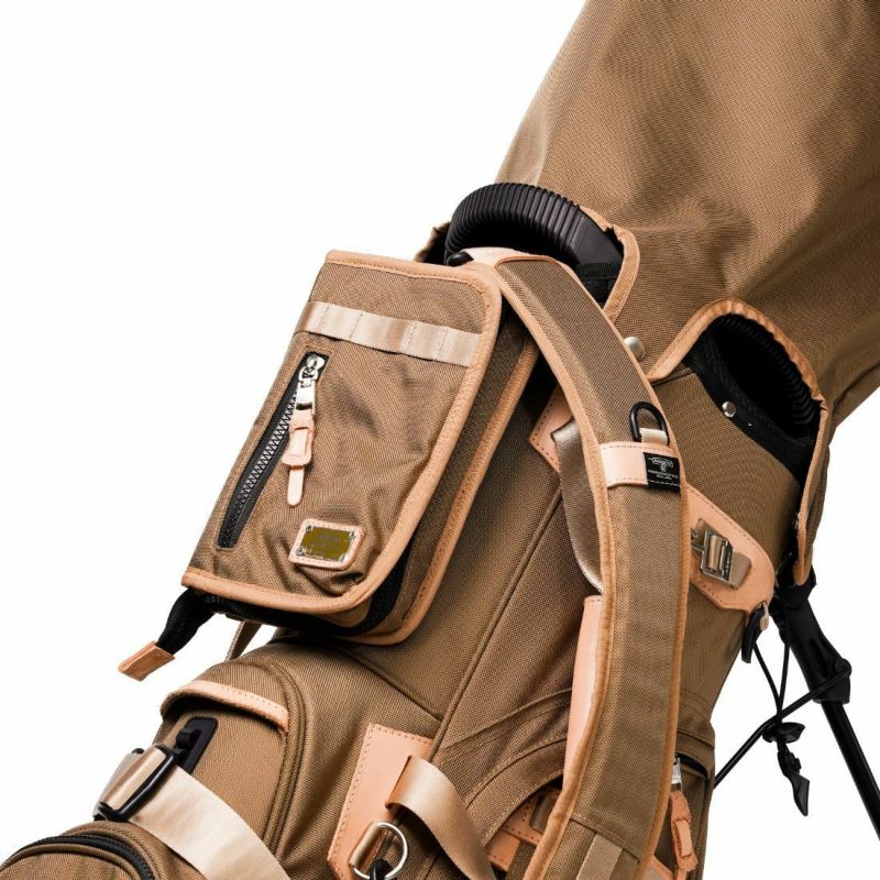 EXCLUSIVE BALLISTIC NYLON - CADDY BAG GOLF SERIES/KHAKI