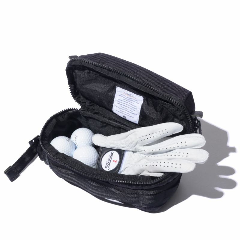 EXCLUSIVE BALLISTIC NYLON - POUCH GOLF SERIES/BLACK